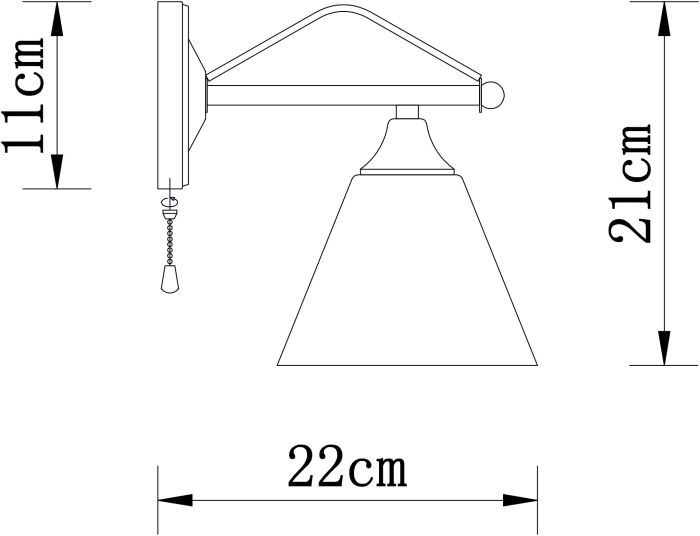 Бра Arte Lamp Copter A3208AP-1AB