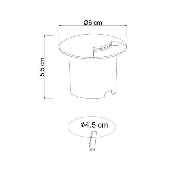 Встраиваемый в дорогу светильник Arte Lamp Piazza A3221IN-1BK