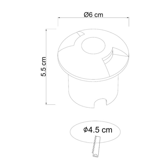 Встраиваемый в дорогу светильник Arte Lamp Piazza A3221IN-2BK