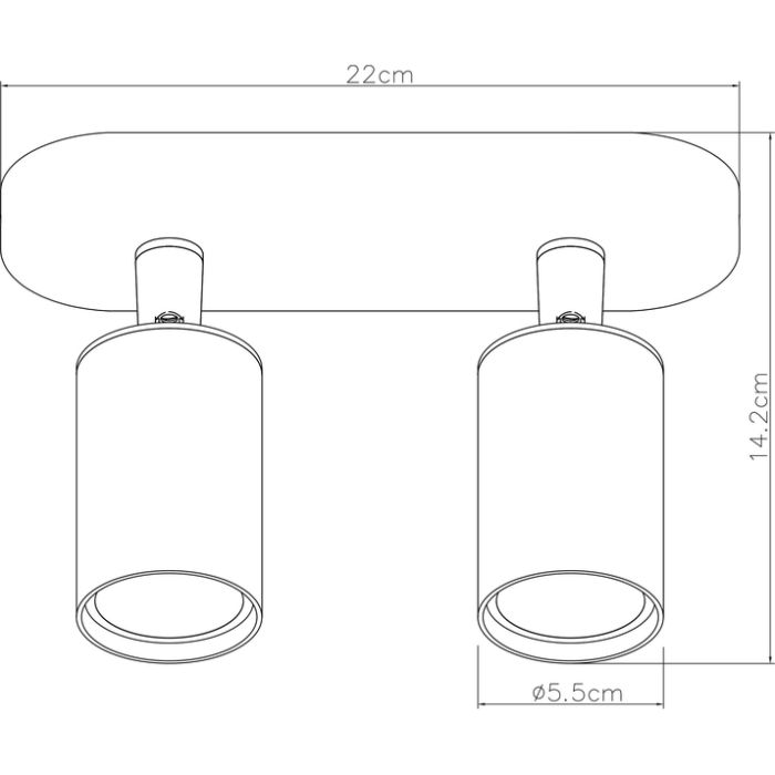 Спот Arte Lamp Aquarius A3226PL-2BK