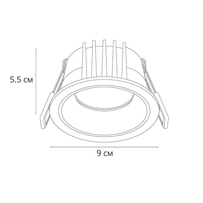 Встраиваемый светильник Arte Lamp Chess A3313PL-1WH