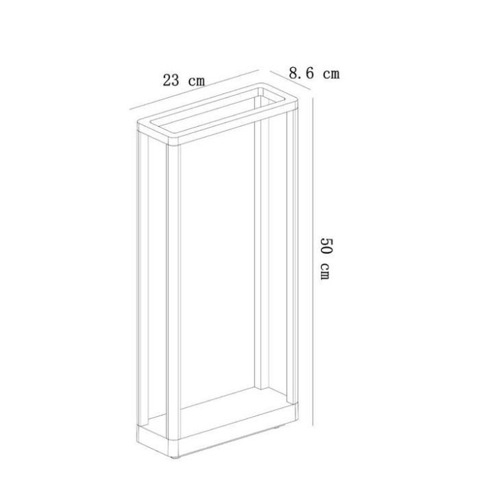 Наземный низкий светильник Arte Lamp Hassaleh A3374PA-1BK