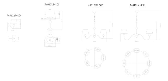 Бра Arte Lamp Turandot A4012AP-1CC