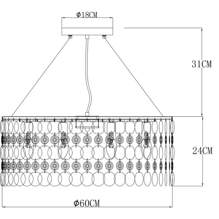 Подвесная люстра Arte Lamp Pipirima A4041SP-8CC