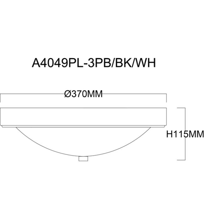 Накладной светильник Arte Lamp James A4049PL-3PB