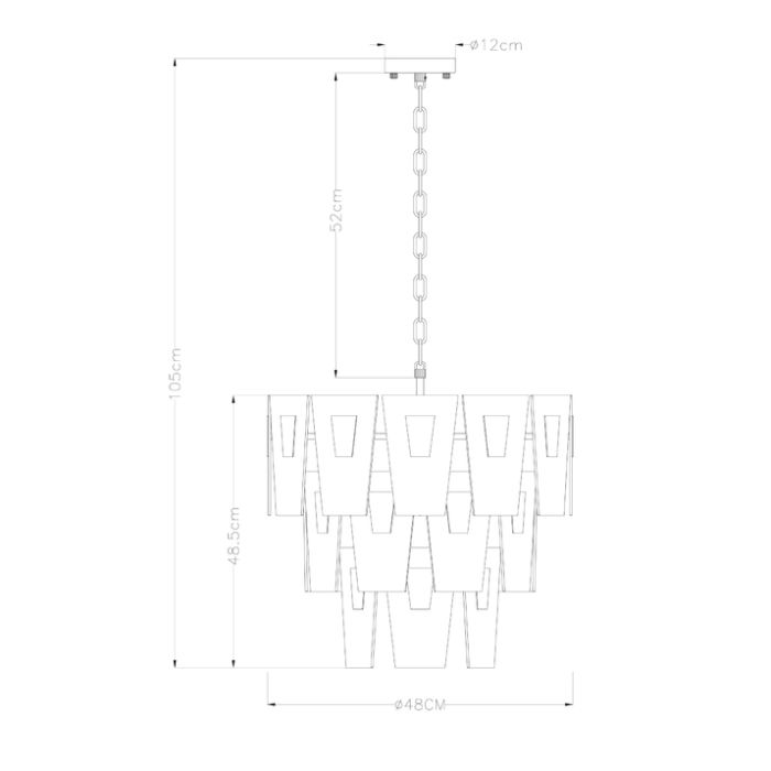 Подвесная люстра Arte Lamp Sophia A4066LM-6PB