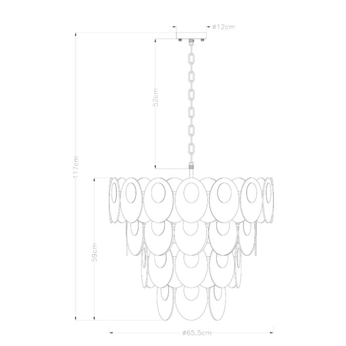 Подвесная люстра Arte Lamp Rosabella A4067LM-11CC