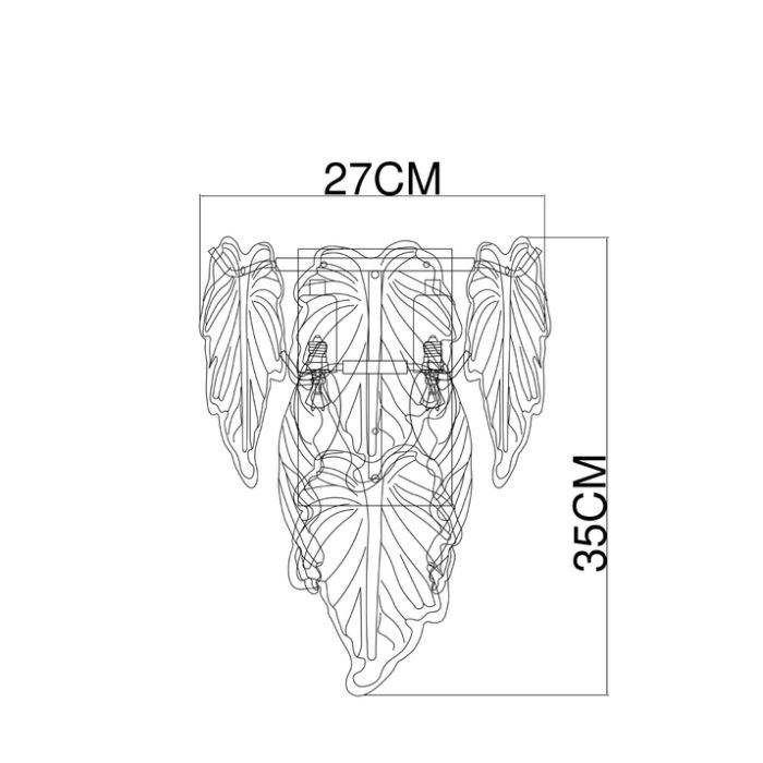 Накладной светильник Arte Lamp Lilly A4070AP-2GO