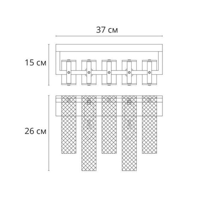 Накладной светильник Arte Lamp Denebola A4074AP-2CC