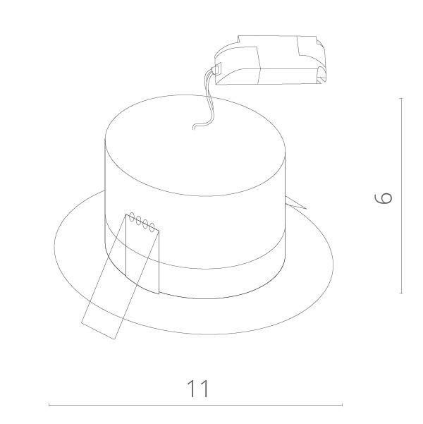 Встраиваемый светильник Arte Lamp Uovo A5438PL-1SS