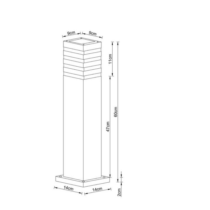 Наземный высокий светильник Arte Lamp Heather A4416PA-1BK