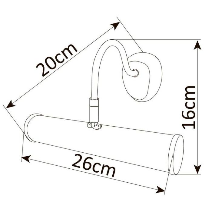 Подсветка для картины Arte Lamp Picture Lights Basic A5023AP-1AB