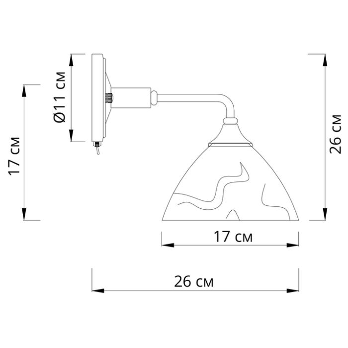 Бра Arte Lamp Matthew A5032AP-1BR