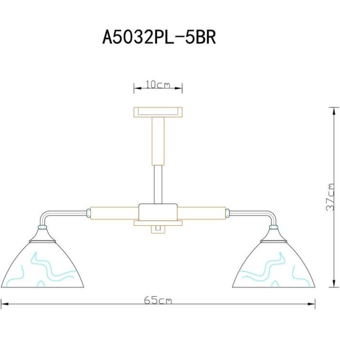 Люстра на штанге Arte Lamp Matthew A5032PL-5BR