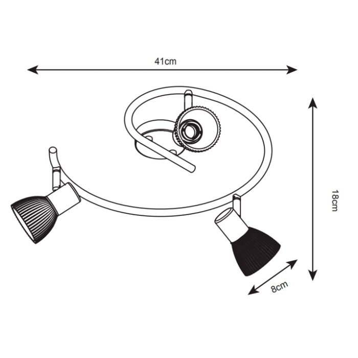 Спот Arte Lamp Parry A5062PL-3AB