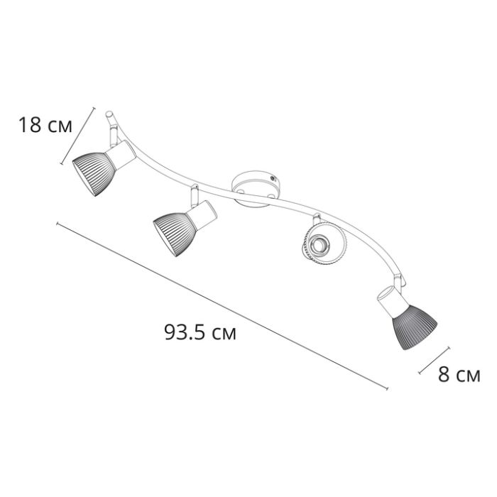 Спот Arte Lamp Parry A5062PL-4AB