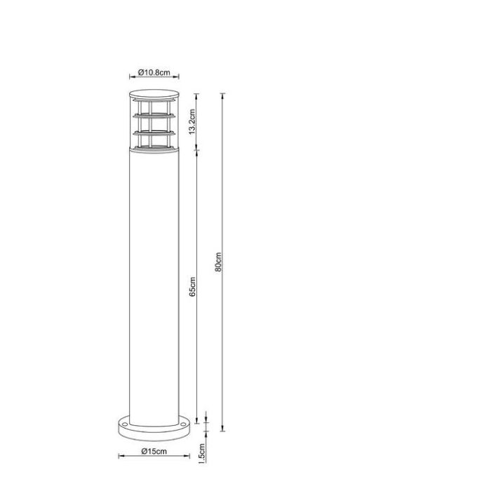 Наземный низкий светильник Arte Lamp A5318 A5318PA-1BK