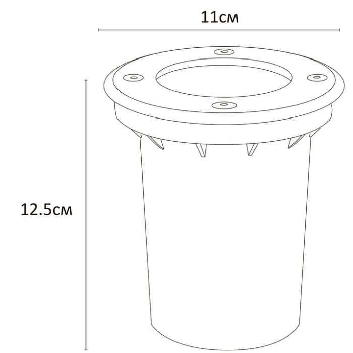 Встраиваемый в дорогу светильник Arte Lamp Piazza A6017IN-1SS