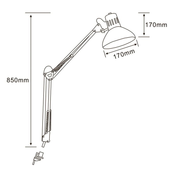 Настольная лампа офисная Arte Lamp Senior A6068LT-1AB