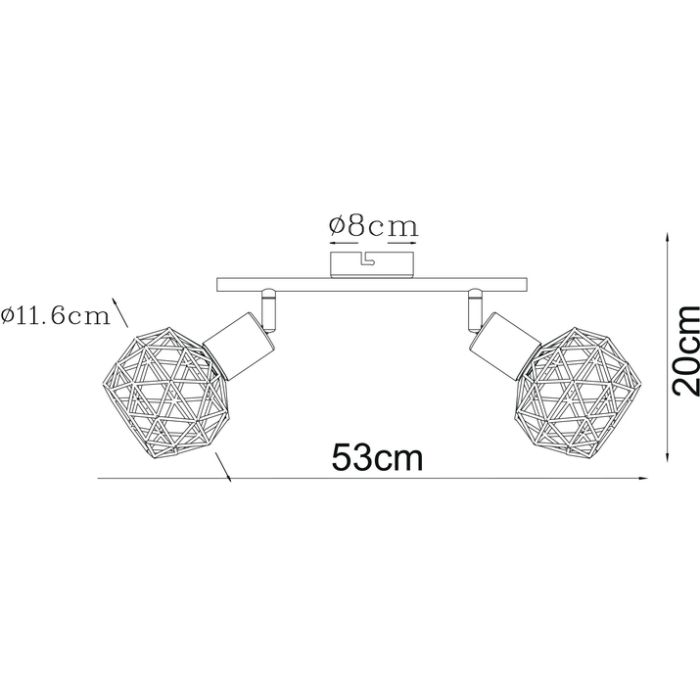 Спот Arte Lamp Sospiro A6141AP-2WH