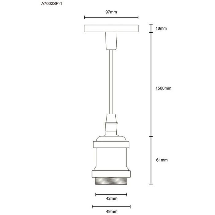 Подвесной светильник Arte Lamp Electra A7002SP-1AB