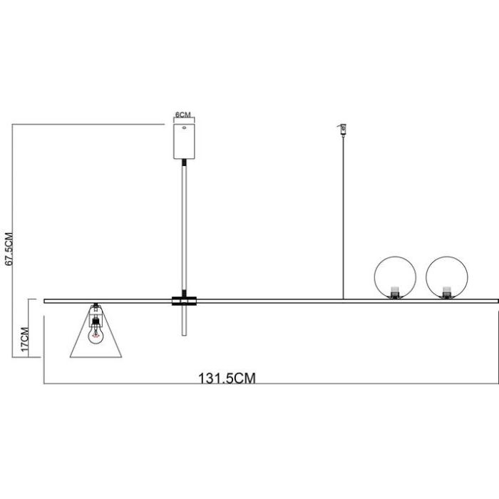 Подвесной светильник Arte Lamp Jacob A7029PL-3BK