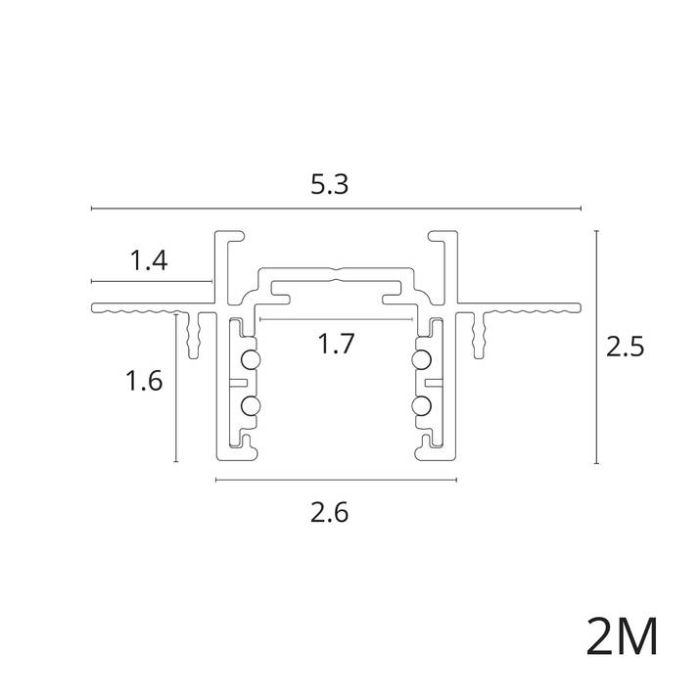 Трек накладной Arte Lamp Optima-Accessories A730206