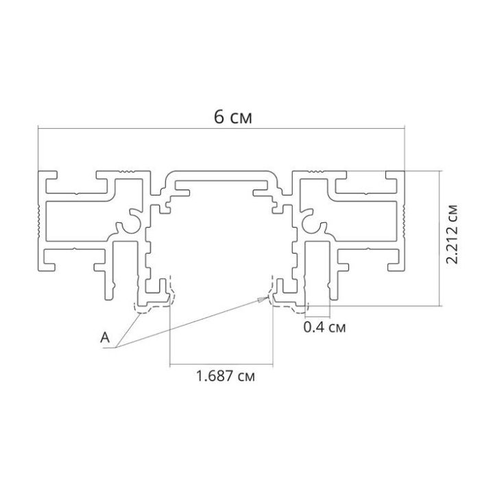 Трек встраиваемый Arte Lamp Optima-Accessories A750206