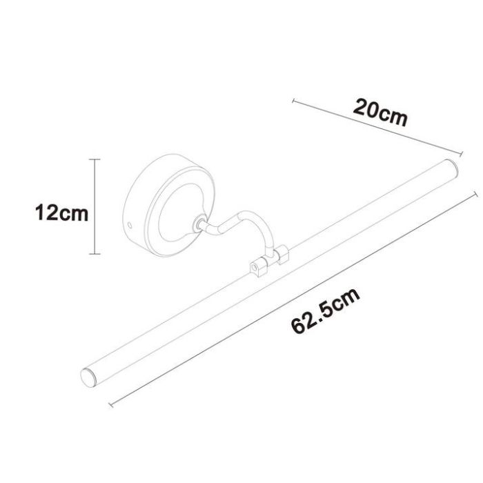 Подсветка для зеркала Arte Lamp Sol A7912AP-1BK