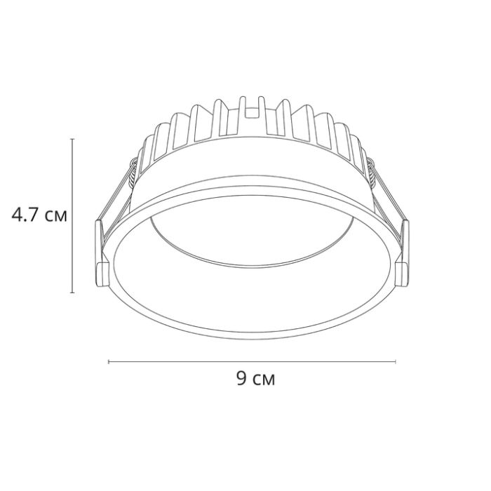 Встраиваемый светильник Arte Lamp Frame A7993PL-1WH