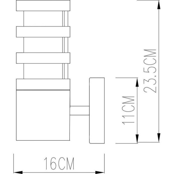 Светильник на штанге Arte Lamp Portico A8371AL-1BK