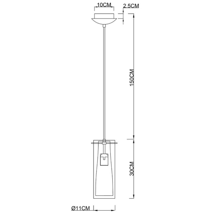 Подвесной светильник Arte Lamp Aries A8983SP-1PB