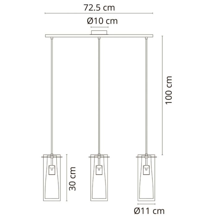 Подвесной светильник Arte Lamp Aries A8983SP-3CC