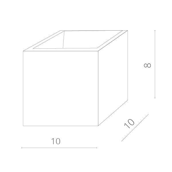 Накладной светильник Arte Lamp Scatola A1423AP-1WH