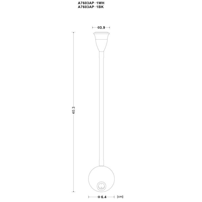 Бра Arte Lamp Twist A7603AP-1BK