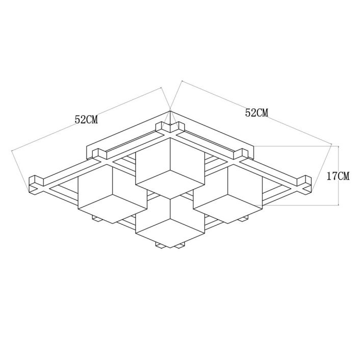 Накладной светильник Arte Lamp Woods A8252PL-4BR