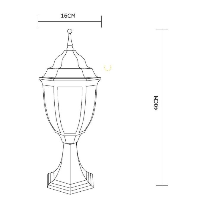 Наземный низкий светильник Arte Lamp Pegasus A3151FN-1BN