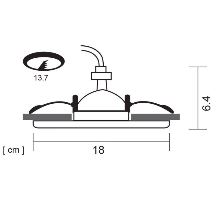 Встраиваемый светильник Arte Lamp Apus A6664PL-1WH