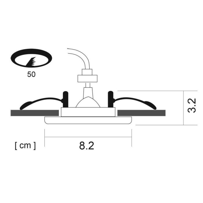 Встраиваемый светильник Arte Lamp Praktisch A1203PL-1AB