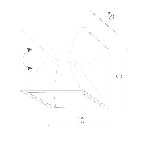 Накладной светильник Arte Lamp Rullo A1414AL-1WH