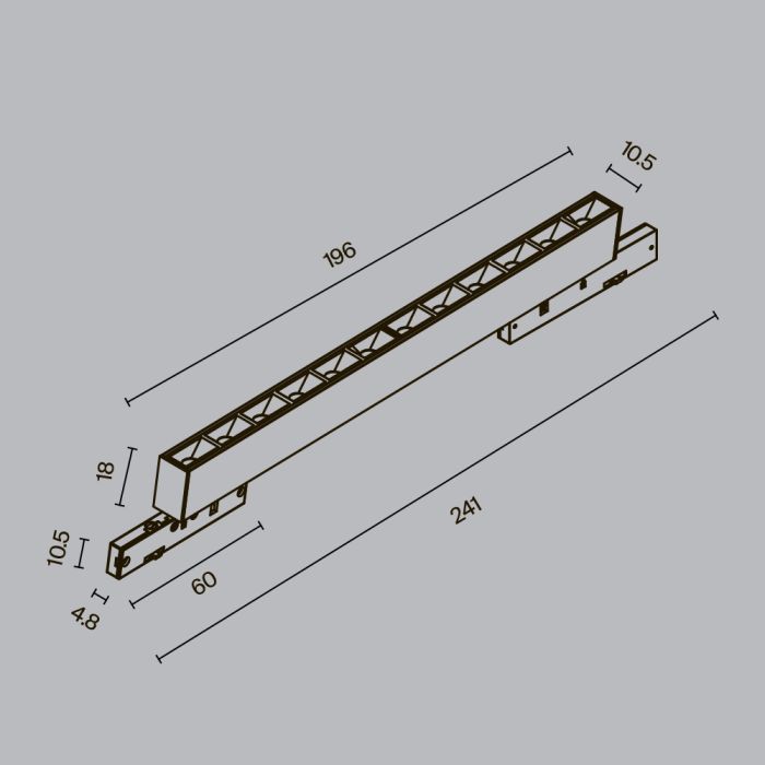 Накладной светильник Maytoni Points TR193-1-10W4K-M-B