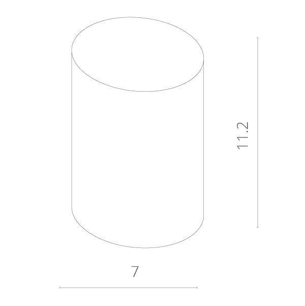 Накладной светильник Arte Lamp Tubo A9260PL-1WH