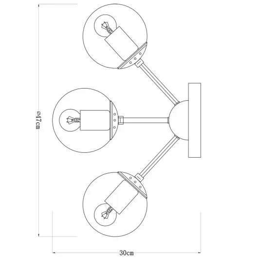 Потолочная люстра Arte Lamp Bolla A1664PL-5BK