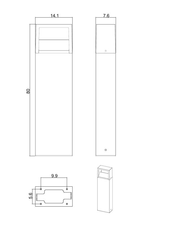 Наземный высокий светильник Arte Lamp Liverpool A1328PA-1BK