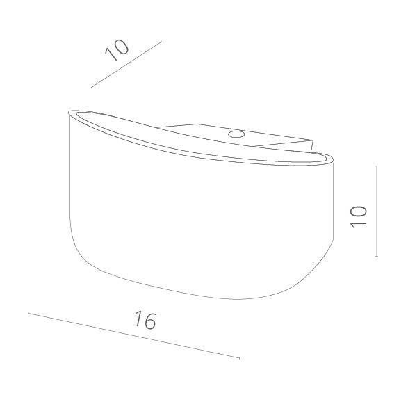 Накладной светильник Arte Lamp A1429 A1429AP-1WH