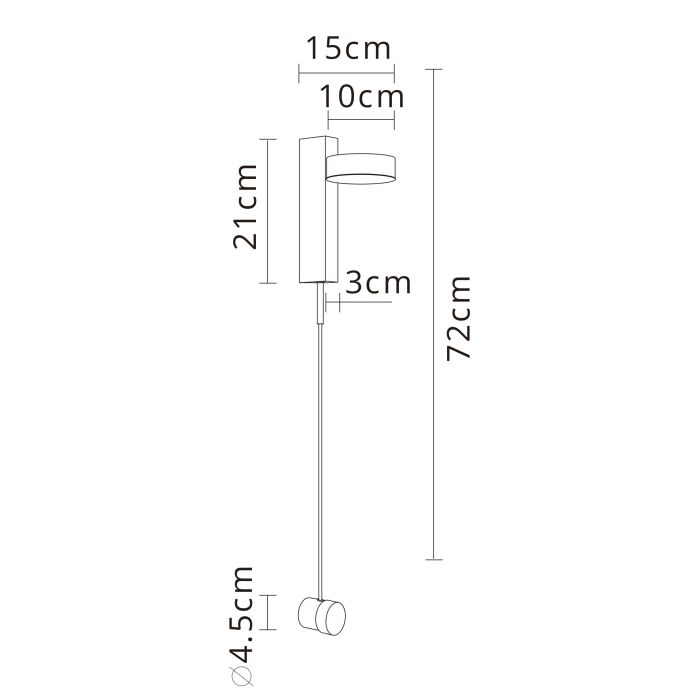 Бра Arte Lamp Mirach A2142AP-10BK