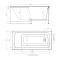 Акриловая ванна TIMO  RITTA 1500*700*630 (RITTA1570)