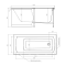 Акриловая ванна TIMO  RITTA 1600*700*630 (RITTA1670)
