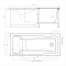 Акриловая ванна TIMO  HELLA 1700*750*630 (HELLA1775)