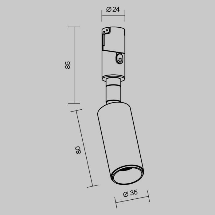 Светильник на штанге Maytoni Focus Led TR201-1-5W3K-M-B